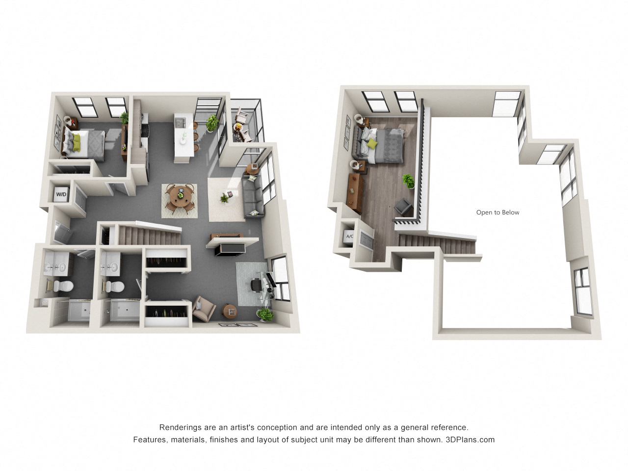 b3 loft floor plan